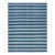Rug & Kilim's Contemporary Dhurrie Rug in Blue Geometric Stripes - 14x20 For Sale