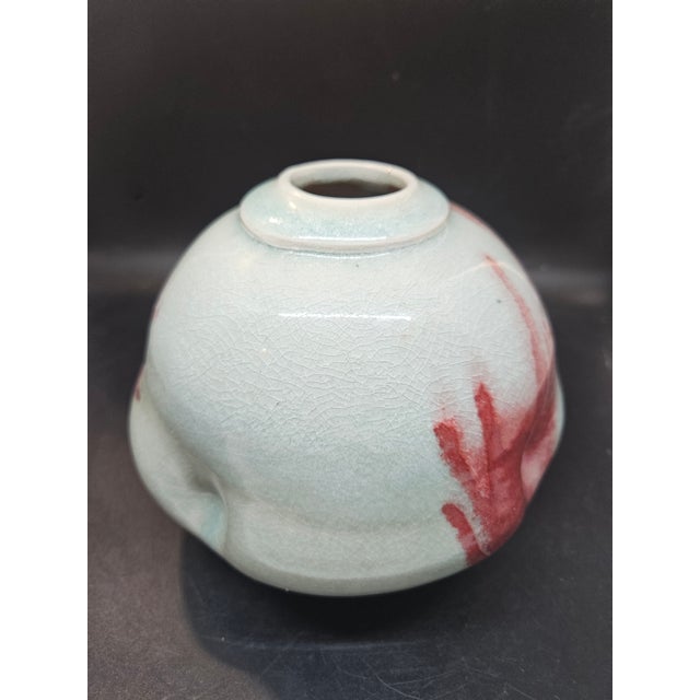 Vintage Celedon Sang Du Boeuf Style Pottery, Signed