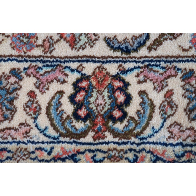 Tan Karastan 100% Wool Oriental Floral Palmettes Animal 738 Area Rug Mat 3' X 5' For Sale - Image 8 of 16
