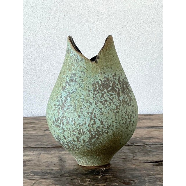 Late 20th Century Vintage Original Studio Pottery Vase For Sale - Image 5 of 12