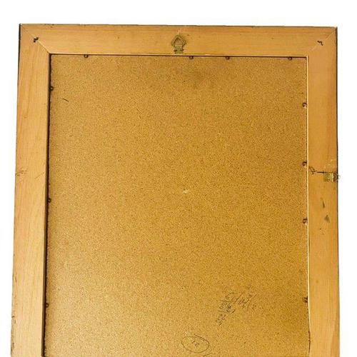 Vintage Danish Boho Wall Mirror with Floral Frame from G&C Bilder, 1980s For Sale - Image 10 of 11