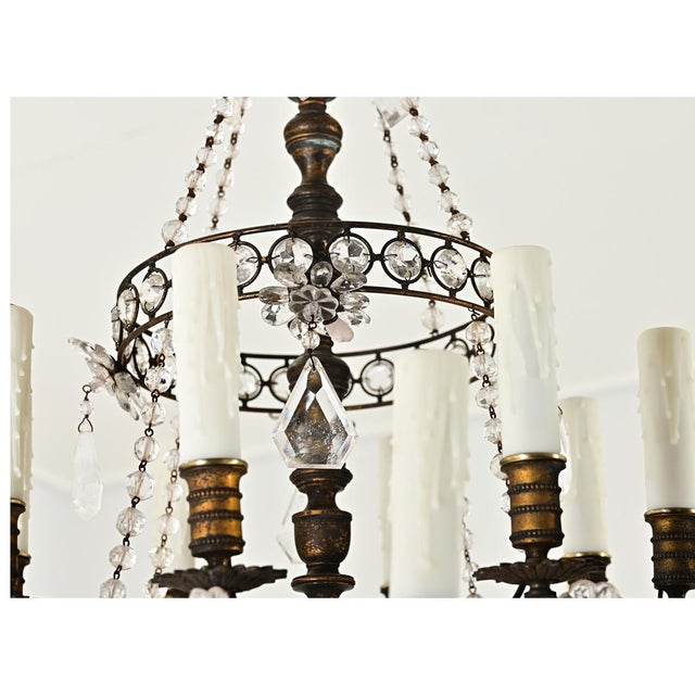 19th Century French Rock Crystal and Amethyst Chandelier For Sale In Baton Rouge - Image 6 of 16