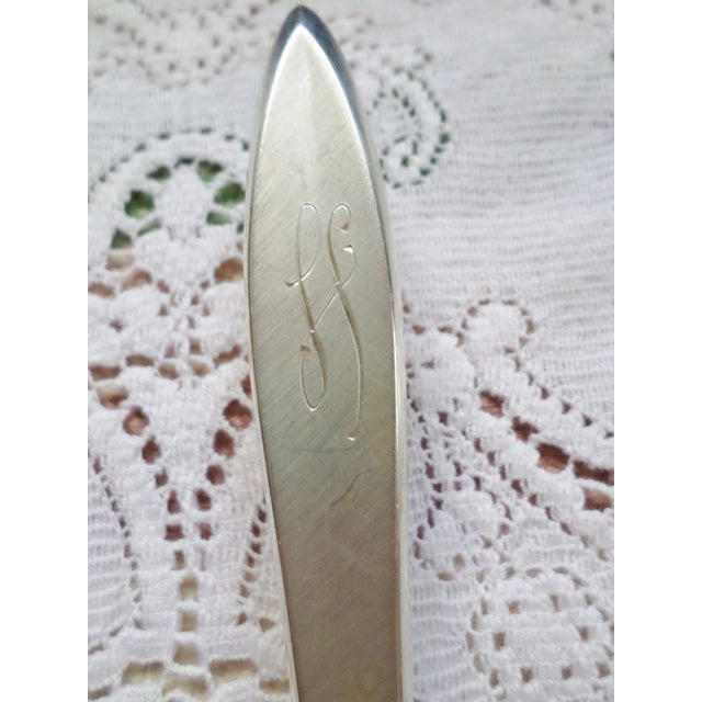 Vintage Gorham Sterling Silver Gossamer Pattern Flatware Service for 12 - 126 Pieces For Sale - Image 11 of 13