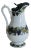 Late 19th Century English Victorian Floral Decorated Ironstone Syrup Pitcher For Sale