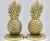 A stunning pair of unique brass pineapple bookends. This is a charming, statement pair of vintage pineapple bookends....