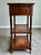 Late 20th Century Late 20th Century Traditional Inlaid Mahogany Occasional Table With Drawer & Brass Casters For Sale - Image 5 of 7