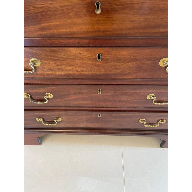 Antique George III Mahogany Desk, 18th Century For Sale - Image 12 of 17