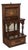 19th Century English Edwardian Marquetry Shelf With Drawer For Sale