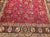 Vintage Persian Tabriz Rug, Hand-Knotted Wool, All Over Geometric Pattern, Red & Navy, 10x13 For Sale - Image 16 of 18