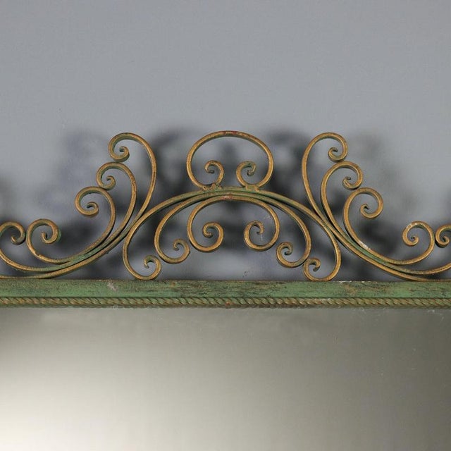 Vintage Mirror in Wrought Iron, Italy, 1980s For Sale - Image 5 of 12