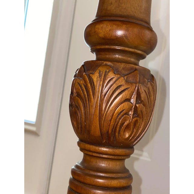 Antique Figure Maple ound Pedestal Table For Sale - Image 11 of 13