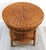 Vintage Wicker over Rattan Round End/Side Table circa 1960s A high quality, vintage 1960’s hand woven wicker over rattan...