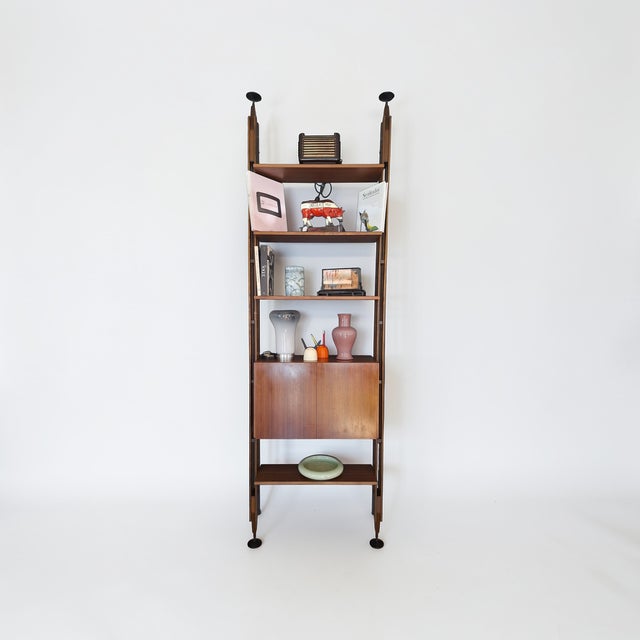 Wood LB7 Bookcase by Franco Albini for Poggi, Italy, 1960s For Sale - Image 7 of 8