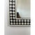 Art Deco Art Deco Style Black & White Resin Diamond Design Wall, Table or Mantel Mirror For Sale - Image 3 of 12