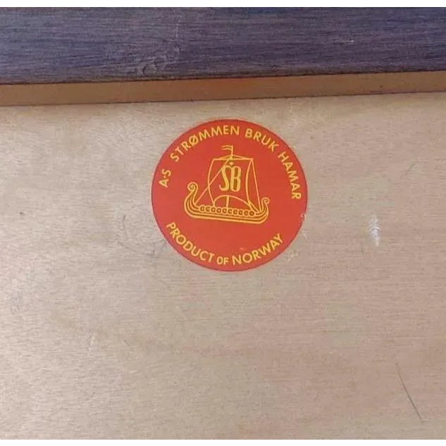 Mid 20th Century Strommen Bruk Hamar Norway Mid-Century Modern Wooden Sewing Cabinet For Sale In Greensboro - Image 6 of 12