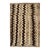1950s Vintage Gabbeh Tribal Rug in Beige-Brown and Black Chevron Patterns For Sale