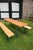 Metal Folding German Picnic Table Set with Benches, Wood and Metal, 1970s For Sale - Image 7 of 13