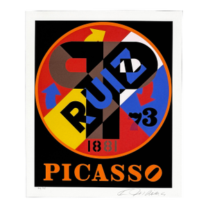 1990s Robert Indiana, Picasso, From the American Dream Portfolio (Hand Signed Screen Print)