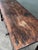 Coffee Vintage Primitive Hand Carved Console Table For Sale - Image 8 of 12