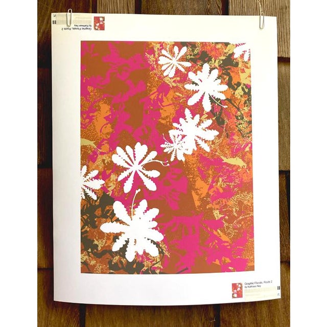 Contemporary "Graphic Flowers, Roots" Contemporary Abstract Botanical Giclee Print For Sale - Image 3 of 4