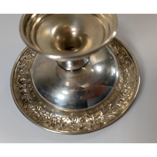 Early 20th Century Sterling Silver Floral Compote by S. Kirk & Sons For Sale - Image 12 of 12