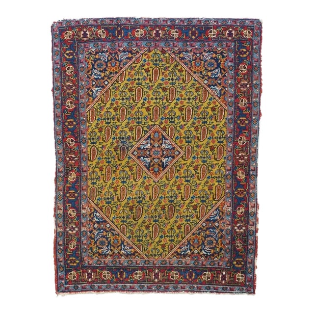 Antique Senneh Rug 2'10'' x 3'10'' For Sale