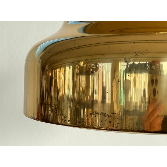 Swedish Pendant Light in Brass by Ateljé Lyktan, 1970s For Sale - Image 14 of 18