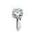 18ct White Gold Round Brilliant Cut Diamond Ring 4.42ct 5.42g, Size 6.75 For Sale - Image 4 of 9