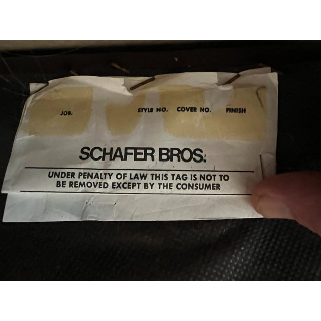 1990s Chesterfield Sofa Schafer Brothers Fine Leather Rolled Arms Tufted Seat Bordeaux For Sale - Image 14 of 15