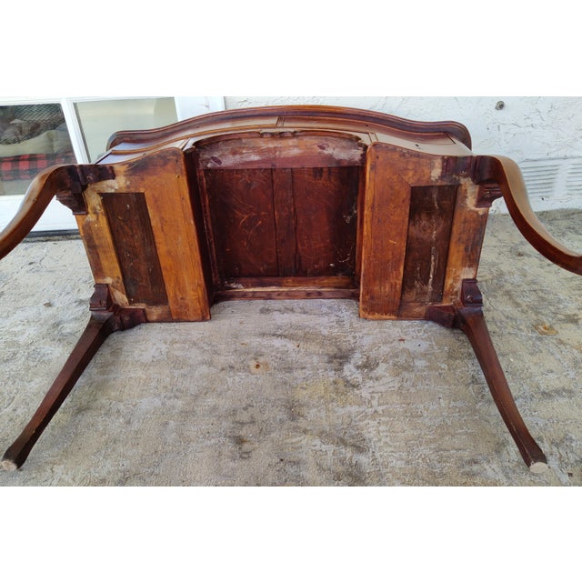 Mid-18th Century English Queen Anne Style Mahogany Lowboy For Sale - Image 9 of 12