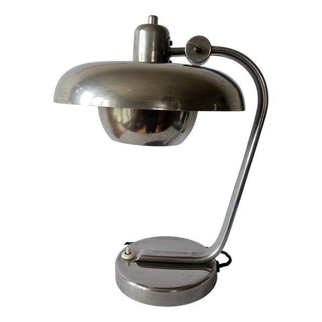 Functionalism Art Deco Bauhaus Chrome Table Lamp by Franta Anyz, 1930s For Sale