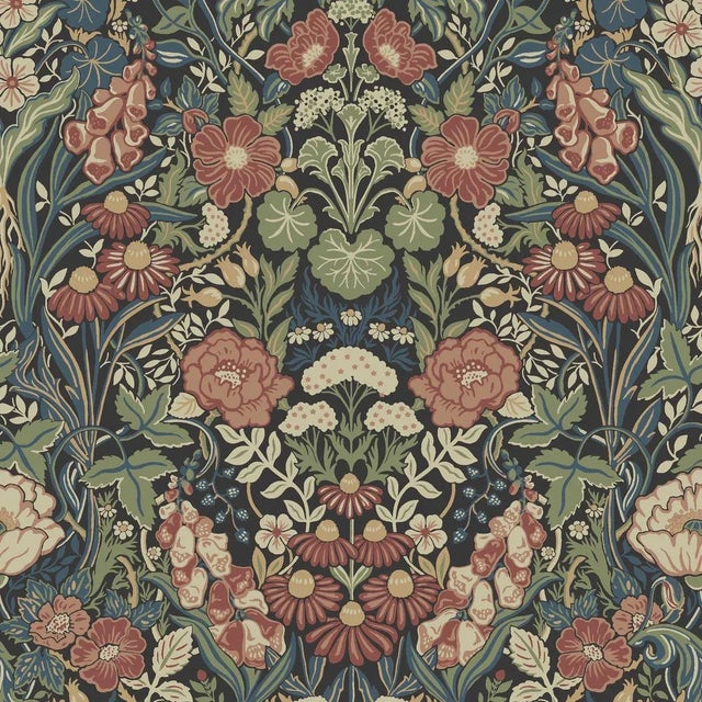 SAMPLE - Boråstapeter Örtagård Wallpaper In Multi For Sale