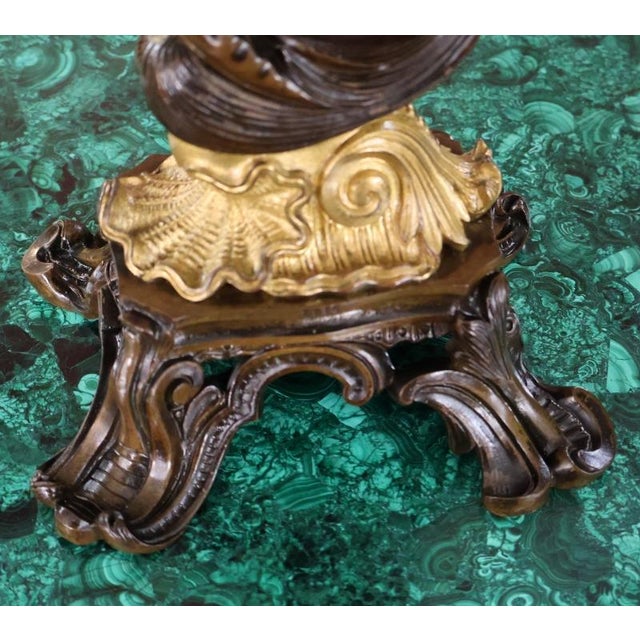 Pair of 19th Century French Napoleon III Bronze Figural Candelabras For Sale - Image 12 of 18