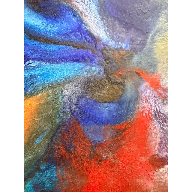 This is an original acrylic painting by California-based artist, Lil McGill. It is signed "Lil McGill" and titled "Megan...