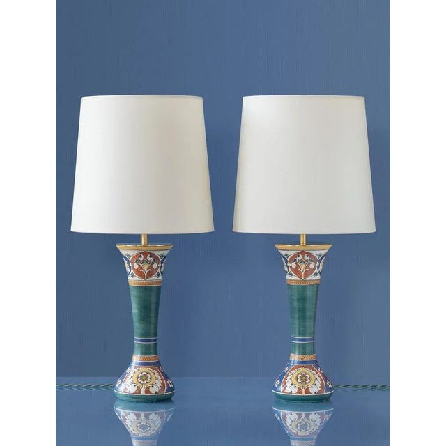 Dutch Art Deco Ceramic Table Lamps from Arnhemsche Fayencefabriek, 1910s, Set of 2 For Sale - Image 12 of 12
