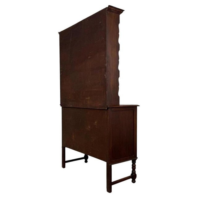 Brown Antique Edwardian Oak Welsh Dresser, 1900s For Sale - Image 8 of 13