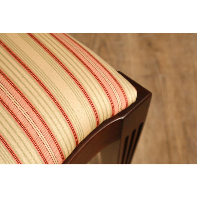 Henkel Harris Mahogany Set Of Eight Lyre Back Dining Chairs For Sale - Image 11 of 18