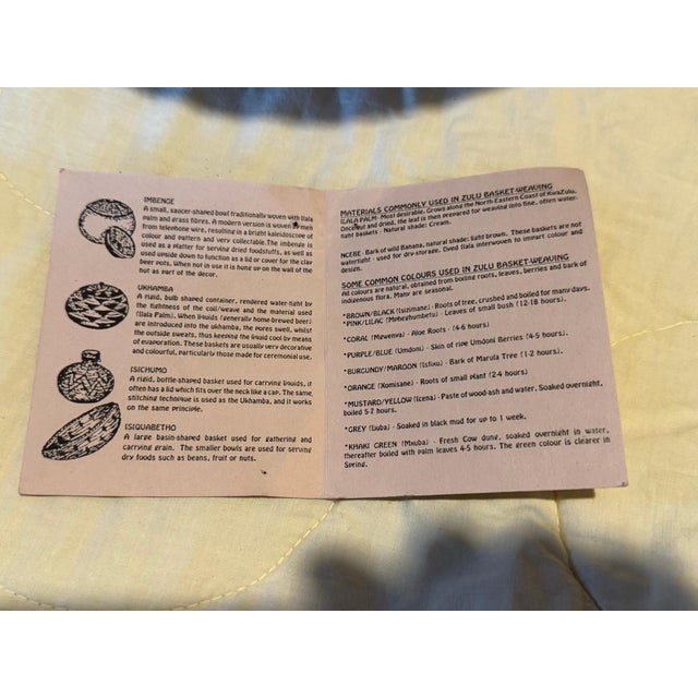 African Zulu Ukhamba Beer Basket – Handwoven Tribal Vessel For Sale - Image 9 of 9