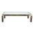 Vintage American Brass and Glass Coffee Table For Sale