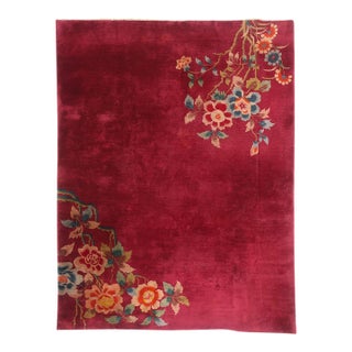 Antique Chinese Art Deco Rug, 08'09 X 11'06 For Sale