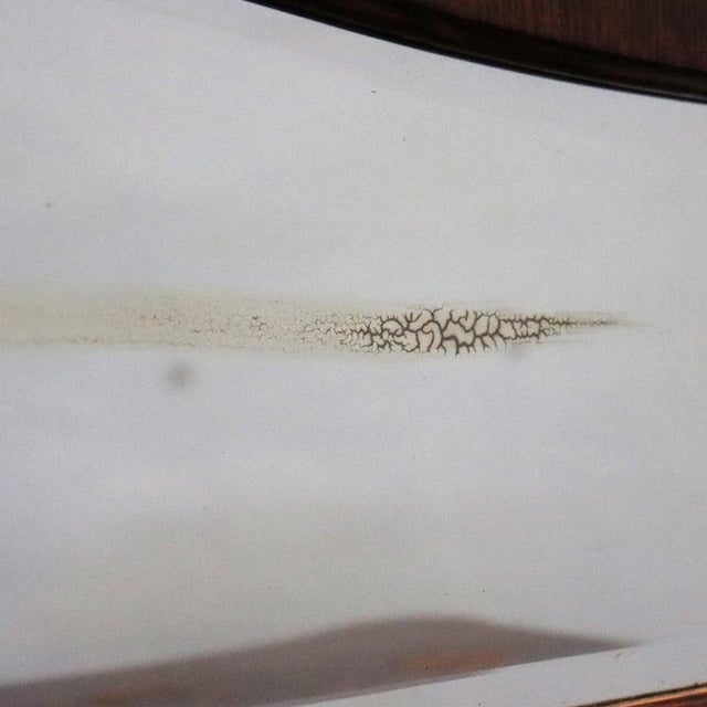 1900-1909 Attributed to Rj Horner Figural Carved Oak Server, Griffins & Full Serpentine Glass For Sale - Image 17 of 17