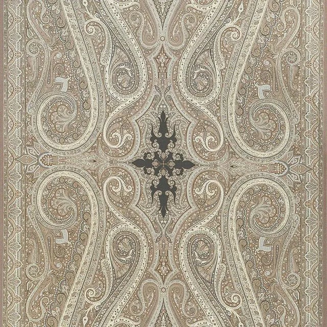 This paisley is adapted from an antique shawl featuring a dramatic vertical repeat, with a center medallion. Also...