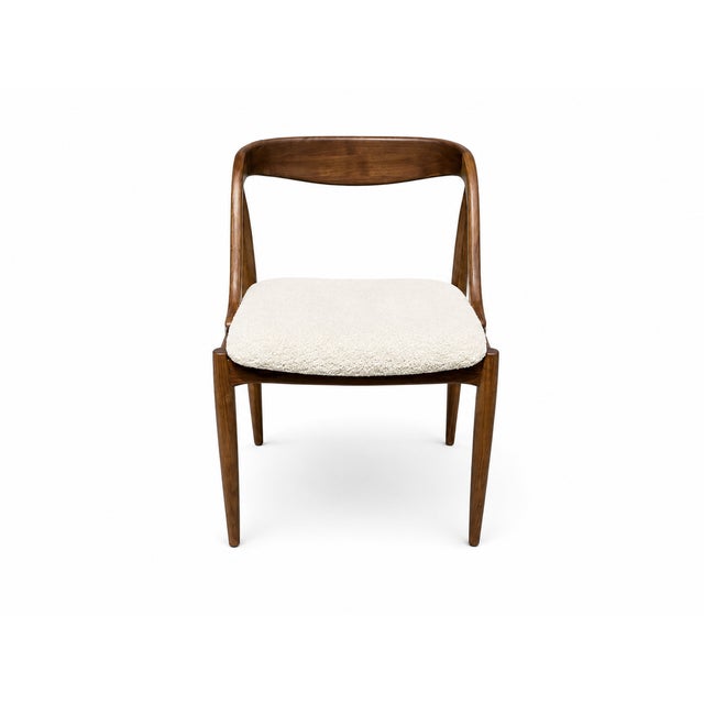 Mid-Century Modern Walnut Mid Century Style Dining Chairs - 6 For Sale - Image 3 of 5