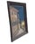Black Vintage Folk Art European Night Street Scene Oil Paintings, Set of 2 For Sale - Image 8 of 18