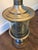 Vintage Hollywood Regency Pineapple Table Lamp With Bronze-Tone Finish and Linen Shade For Sale - Image 4 of 6