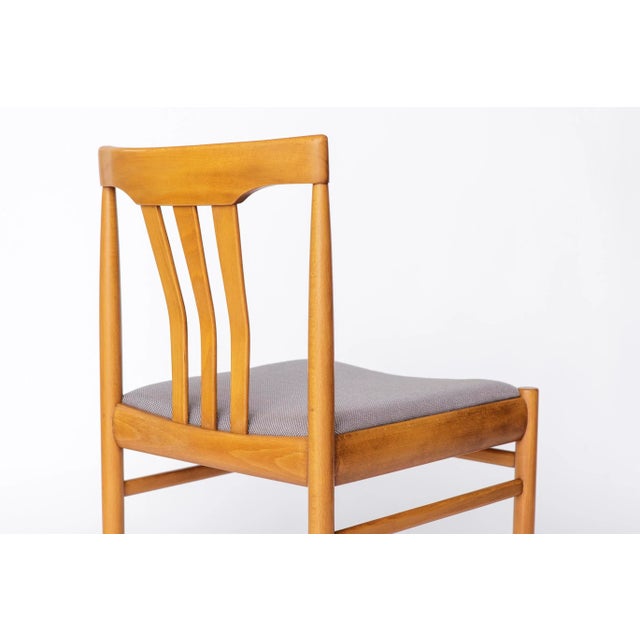 Wood Vintage German Dining Chairs in Beechwood, 1970s, Set of 4 For Sale - Image 7 of 9