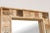 Glass Abstract Carving Indian Mirror For Sale - Image 7 of 8