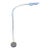 1970s Chrome Goose Neck Reading Floor Lamp For Sale