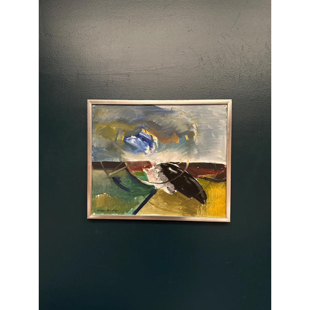 Holger Karlson, Swedish Composition, 1960s, Oil on Canvas, Framed For Sale - Image 11 of 18