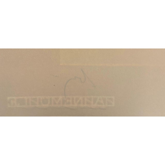 Black Enrico Baj, Italian Surrealist Aquatint Etching Enrico Baj Pop Art Nude Mod Cherubs Angels, c.1980's For Sale - Image 8 of 8